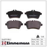 ZIMMERMANN Комплект тормозных колодок, дисковый тормоз 24077.190.1