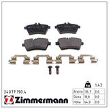 ZIMMERMANN Комплект тормозных колодок, дисковый тормоз 24077.190.4