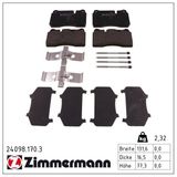 ZIMMERMANN Комплект тормозных колодок, дисковый тормоз 24098.170.3