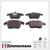 ZIMMERMANN Bromsbeläggssats, skivbroms 24123.200.1