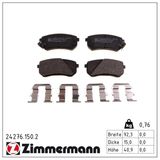 ZIMMERMANN Комплект тормозных колодок, дисковый тормоз 24276.150.2