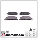ZIMMERMANN Bremžu uzliku kompl., Disku bremzes 24418.170.1