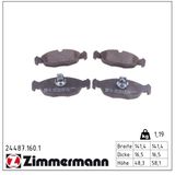 ZIMMERMANN Комплект тормозных колодок, дисковый тормоз 24487.160.1