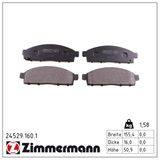 ZIMMERMANN Комплект тормозных колодок, дисковый тормоз 24529.160.1