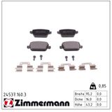 ZIMMERMANN Комплект тормозных колодок, дисковый тормоз 24537.160.3
