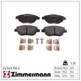 ZIMMERMANN Bromsbeläggssats, skivbroms 24549.190.2