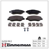 ZIMMERMANN Комплект тормозных колодок, дисковый тормоз 24550.190.2