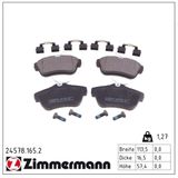 ZIMMERMANN Комплект тормозных колодок, дисковый тормоз 24578.165.2