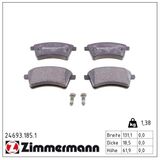 ZIMMERMANN Комплект тормозных колодок, дисковый тормоз 24693.185.1