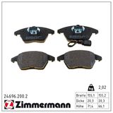 ZIMMERMANN Комплект тормозных колодок, дисковый тормоз 24696.200.2