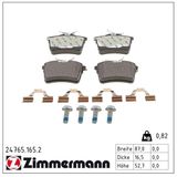 ZIMMERMANN Комплект тормозных колодок, дисковый тормоз 24765.165.2
