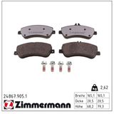 ZIMMERMANN Комплект тормозных колодок, дисковый тормоз 24867.905.1