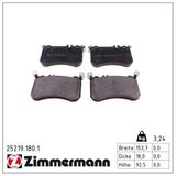 ZIMMERMANN stabdžių trinkelių rinkinys, diskinis stabdys 25219.180.1