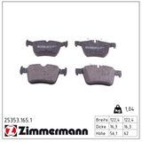 ZIMMERMANN Комплект тормозных колодок, дисковый тормоз 25353.165.1