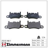 ZIMMERMANN Bremžu uzliku kompl., Disku bremzes 25512.180.1