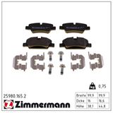 ZIMMERMANN Комплект тормозных колодок, дисковый тормоз 25980.165.2