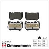 ZIMMERMANN Комплект тормозных колодок, дисковый тормоз 26519.175.1