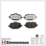 ZIMMERMANN Комплект тормозных колодок, дисковый тормоз 26526.970.1