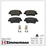ZIMMERMANN Комплект тормозных колодок, дисковый тормоз 26642.155.2