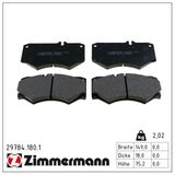 ZIMMERMANN Комплект тормозных колодок, дисковый тормоз 29784.180.1