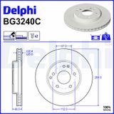 DELPHI Тормозной диск BG3240C