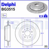 DELPHI Bromsskiva BG3515