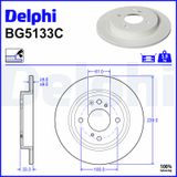 DELPHI Тормозной диск BG5133C