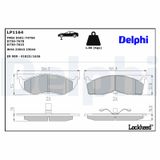DELPHI Комплект тормозных колодок, дисковый тормоз LP1164