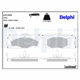 DELPHI Комплект тормозных колодок, дисковый тормоз LP1249