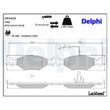 DELPHI Комплект тормозных колодок, дисковый тормоз LP1415