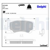 DELPHI Комплект тормозных колодок, дисковый тормоз LP1439