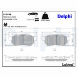DELPHI Комплект тормозных колодок, дисковый тормоз LP1456