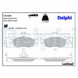 DELPHI Комплект тормозных колодок, дисковый тормоз LP1549