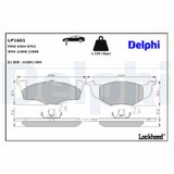 DELPHI Комплект тормозных колодок, дисковый тормоз LP1601