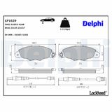 DELPHI Комплект тормозных колодок, дисковый тормоз LP1629