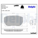 DELPHI Комплект тормозных колодок, дисковый тормоз LP1711