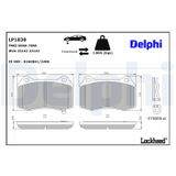 DELPHI Bremžu uzliku kompl., Disku bremzes LP1838