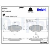 DELPHI Комплект тормозных колодок, дисковый тормоз LP1855