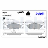 DELPHI Комплект тормозных колодок, дисковый тормоз LP204