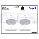 DELPHI Комплект тормозных колодок, дисковый тормоз LP2064