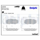 DELPHI Комплект тормозных колодок, дисковый тормоз LP2076