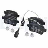 DELPHI Комплект тормозных колодок, дисковый тормоз LP2222