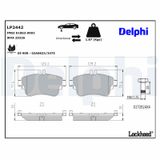 DELPHI Комплект тормозных колодок, дисковый тормоз LP2442