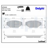 DELPHI Комплект тормозных колодок, дисковый тормоз LP2444