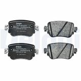 DELPHI Комплект тормозных колодок, дисковый тормоз LP2709