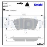 DELPHI Комплект тормозных колодок, дисковый тормоз LP3171