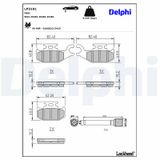 DELPHI Комплект тормозных колодок, дисковый тормоз LP3191