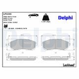 DELPHI Комплект тормозных колодок, дисковый тормоз LP3245