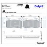 DELPHI Bremžu uzliku kompl., Disku bremzes LP3281