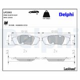 DELPHI Комплект тормозных колодок, дисковый тормоз LP3392